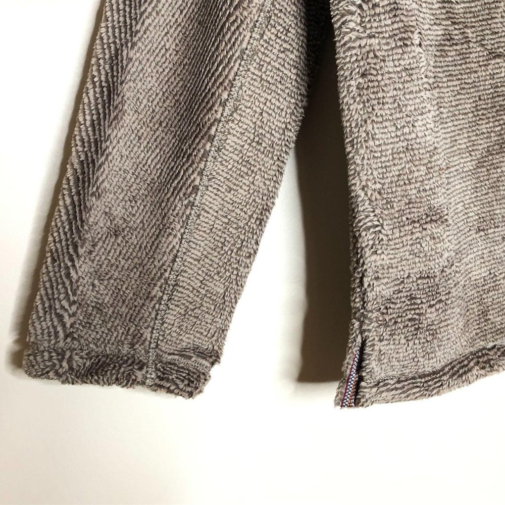 True Grit Luxe Fleece 1/4 Zip Pullover Top Mocha - Picture 7 of 14